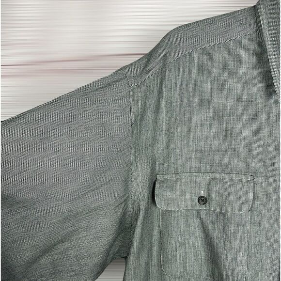 Polo Ralph Lauren Men’s Gray Button Up Shirt Casual Cotton Wool Blend Pockets XL - Picture 6 of 8